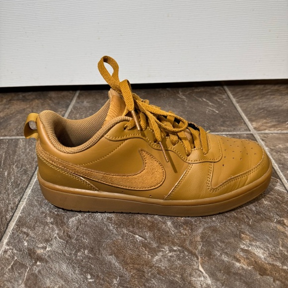 Nike Court Borough Low 2 GS Womens Size UK5.5Light Brown Wheat Gum BQ5448-700 - Picture 4 of 12